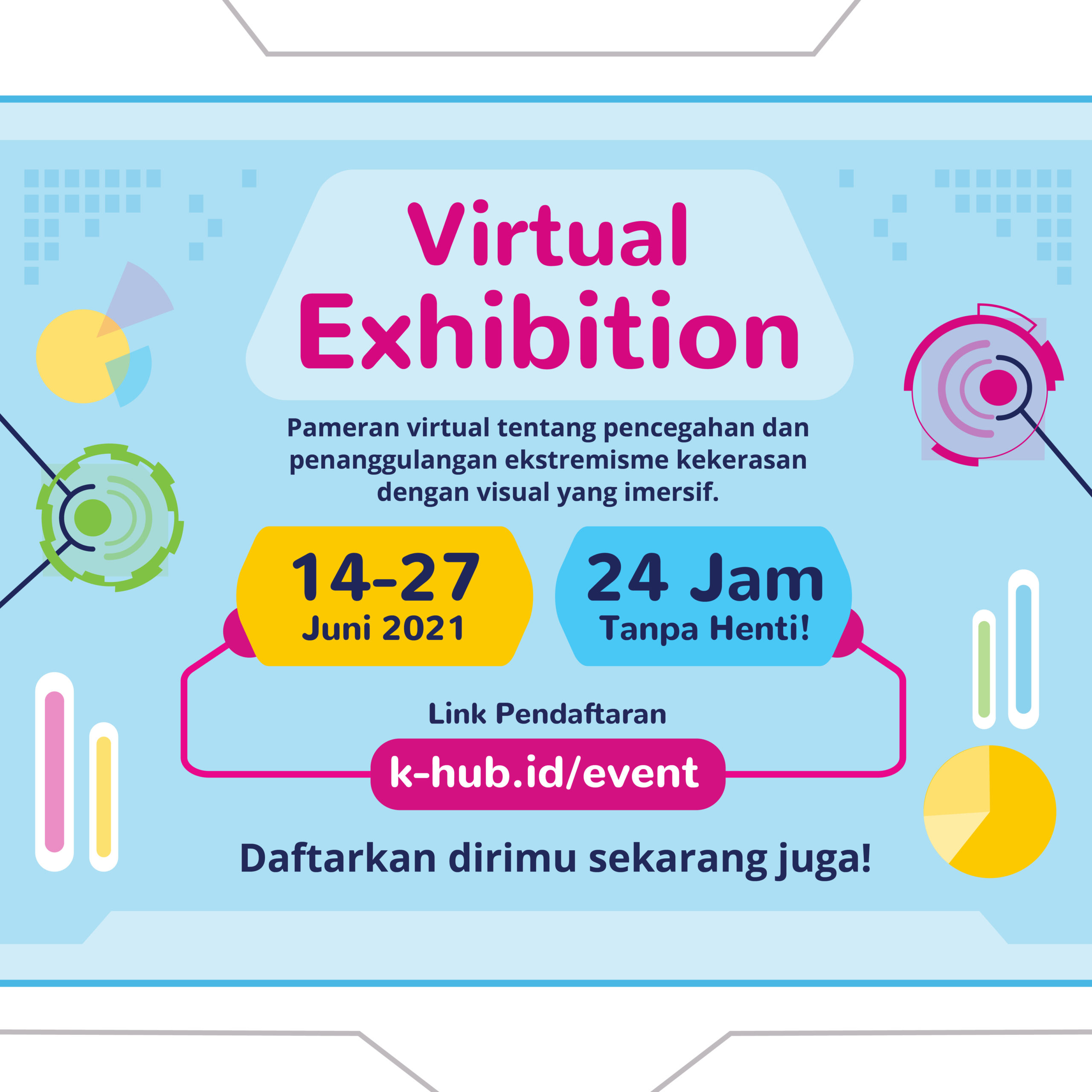 Poster Virtual Exhibition K-Hub Launching